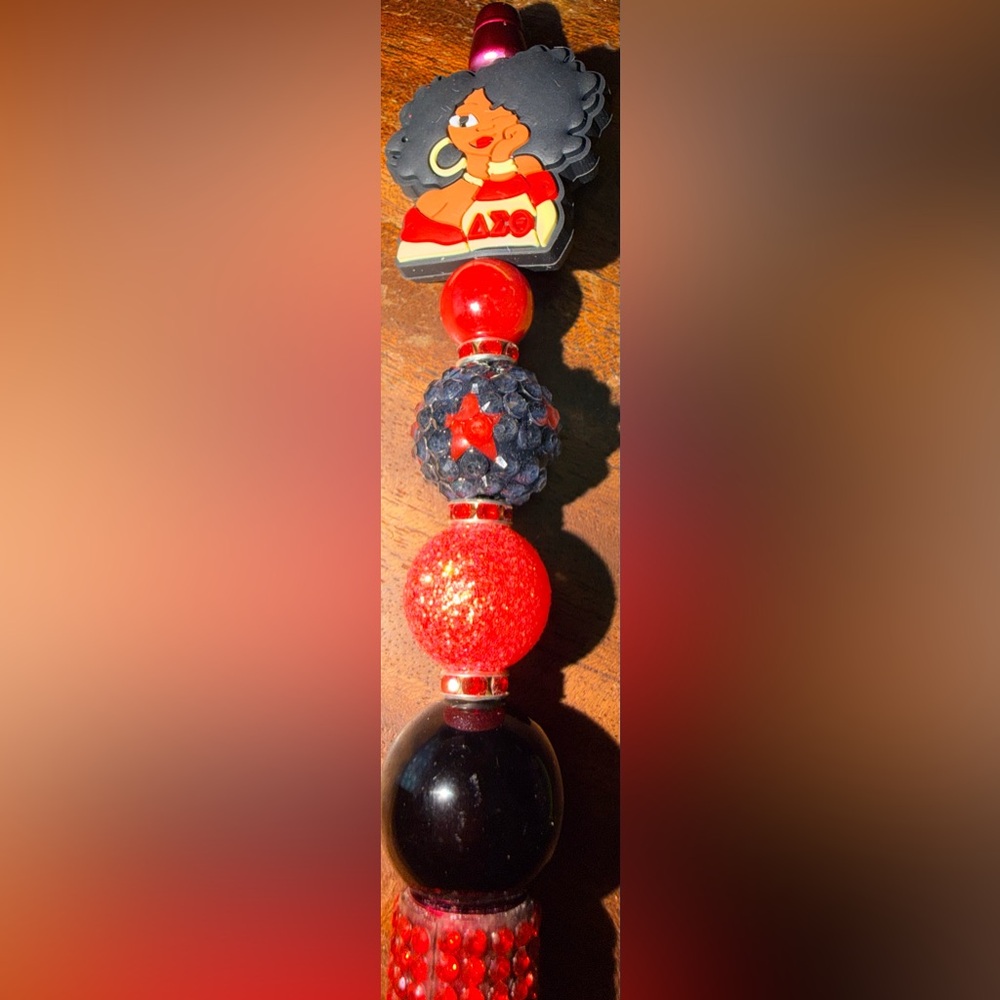 Delta Sorority focal beadable pen